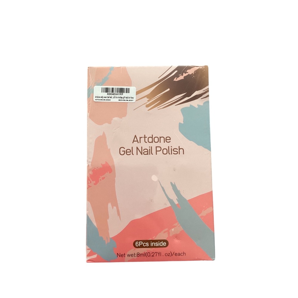 Artdone Gel Nail‎ Polish Set 6 Colors 8ml Each for UV LED Lamp